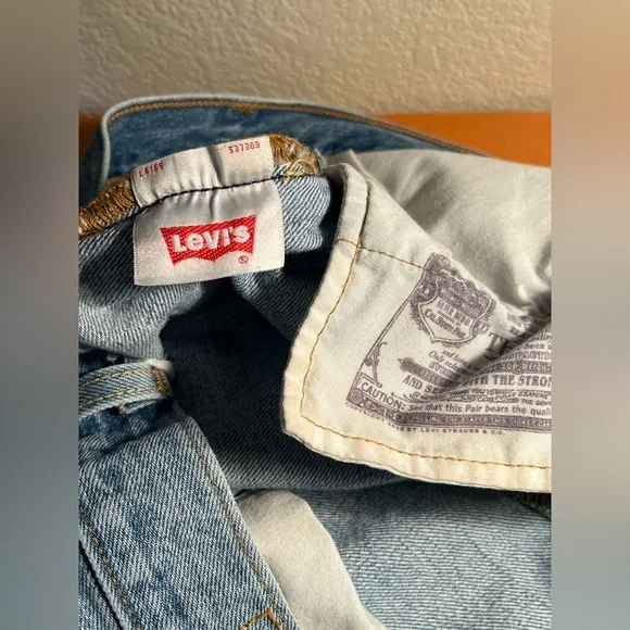 VINTAGEππ ( RARE ) ππLEVIS - 1990s Cutoff Blue jeans shorts πππππππππππππππ - Picture 4 of 16